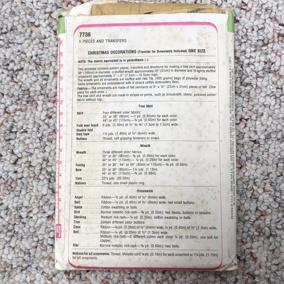 Lot of three vintage holiday patterns - Picture 7 of 7